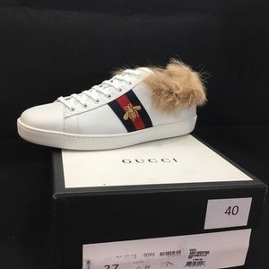 Gucci new Ace Fur-lined Sneakers